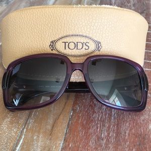 Tod’s Purple/Dark Havana Sunglasses